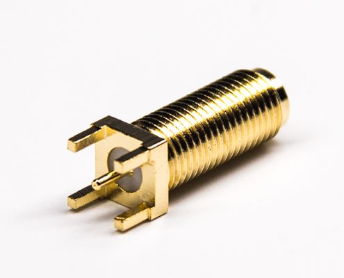 直式接頭sma母頭鍍金面板安裝插板式