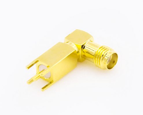 SMA公頭彎式連接器PCB安裝插孔