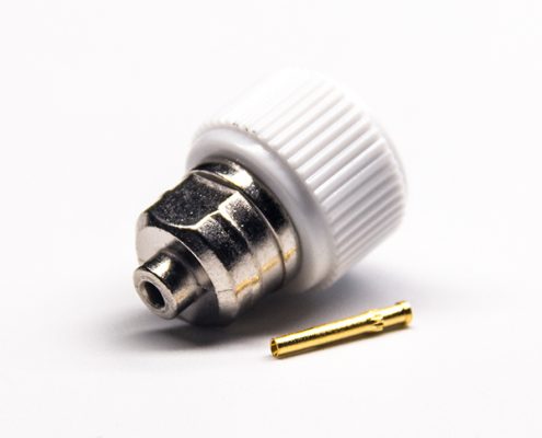 sma公頭反極式連接器母頭針白色塑膠殼焊接式接線