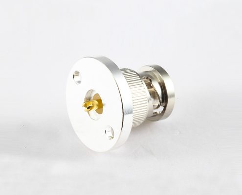 接線BNC接地連接器公頭直式面板安裝后鎖穿墻焊接