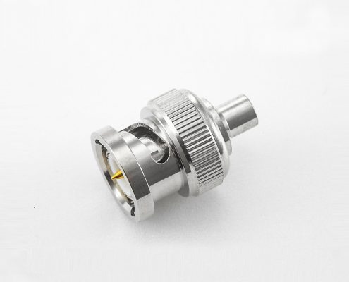 BNC連接器公頭彎式接線焊接天線頭