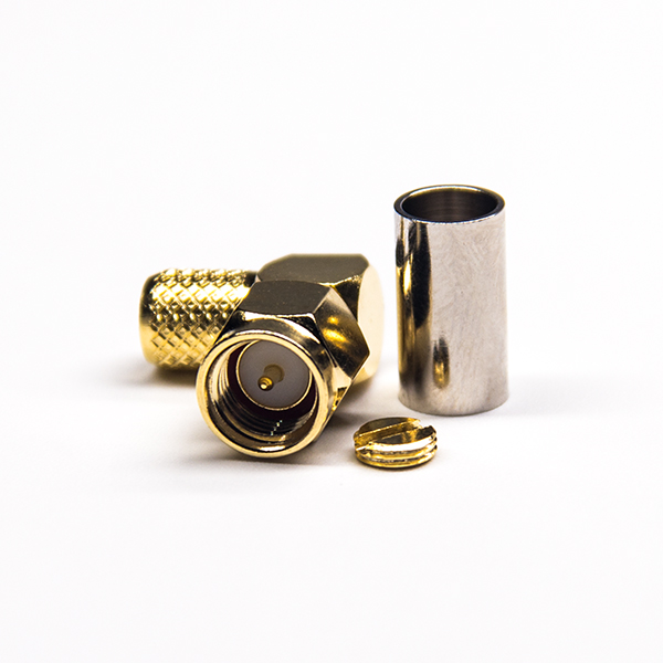 33-4 彎式公頭sma連接器50歐姆壓接式接RG6線