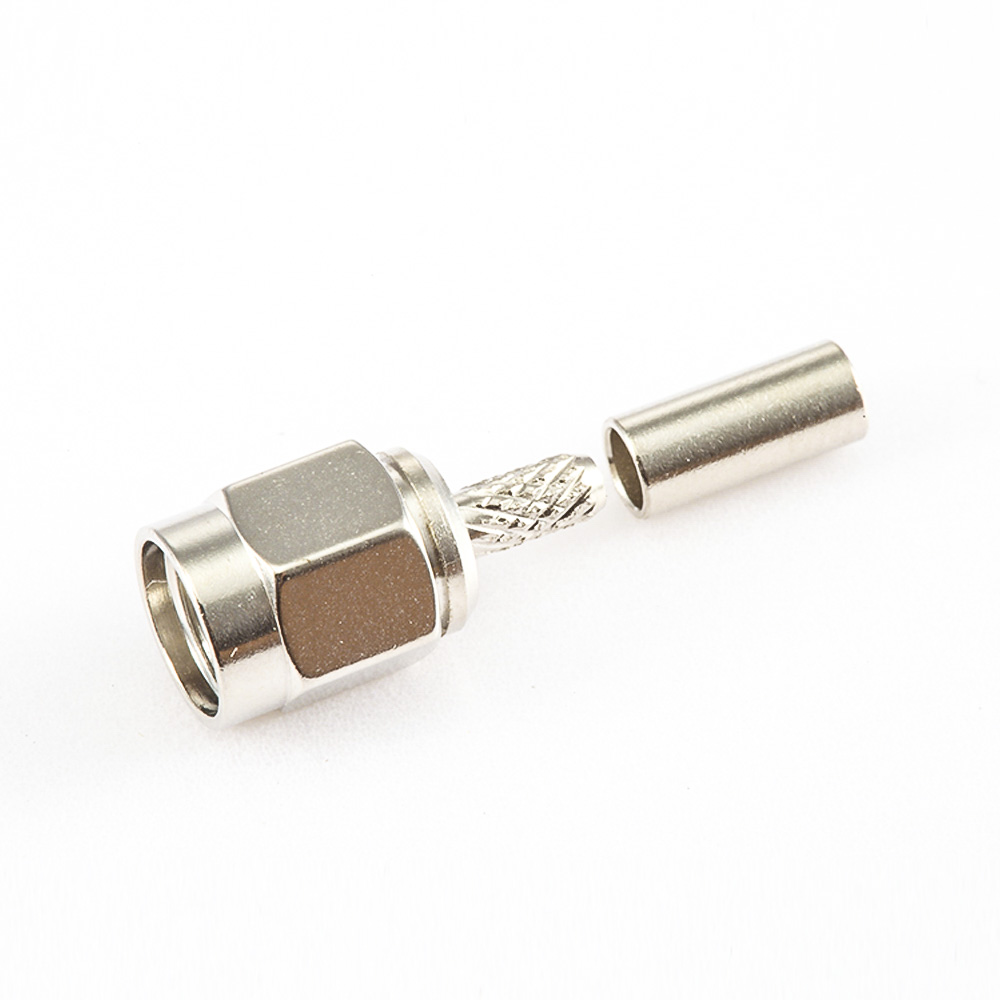 403(7) SMA接線插頭直式壓接用于RG174 / RG316 / LMR100