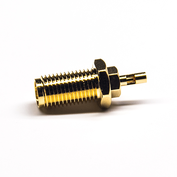 41-5 開天窗式sma接頭直式母頭連接器鍍金接同軸線