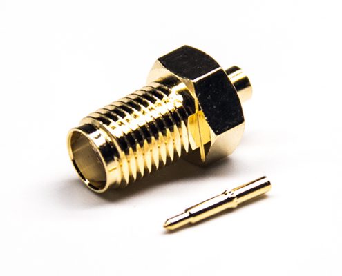 母頭公頭針反極式連接器sma直式鍍金焊接接線