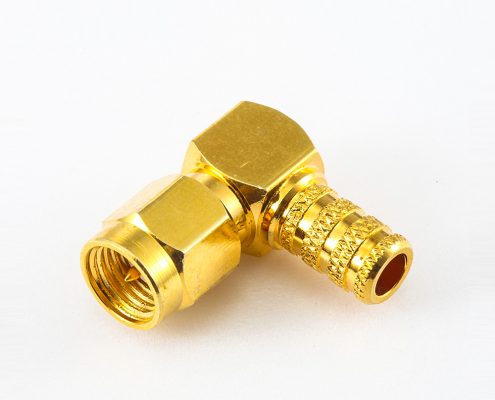 SMA壓接類(lèi)型用于RG58 / RG142 / SYV50-3連接器公頭彎式