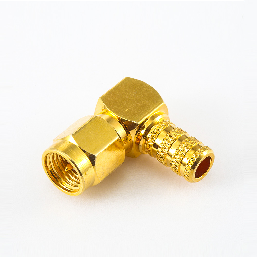 465(8) SMA壓接類型用于RG58 / RG142 / SYV50-3連接器公頭彎式