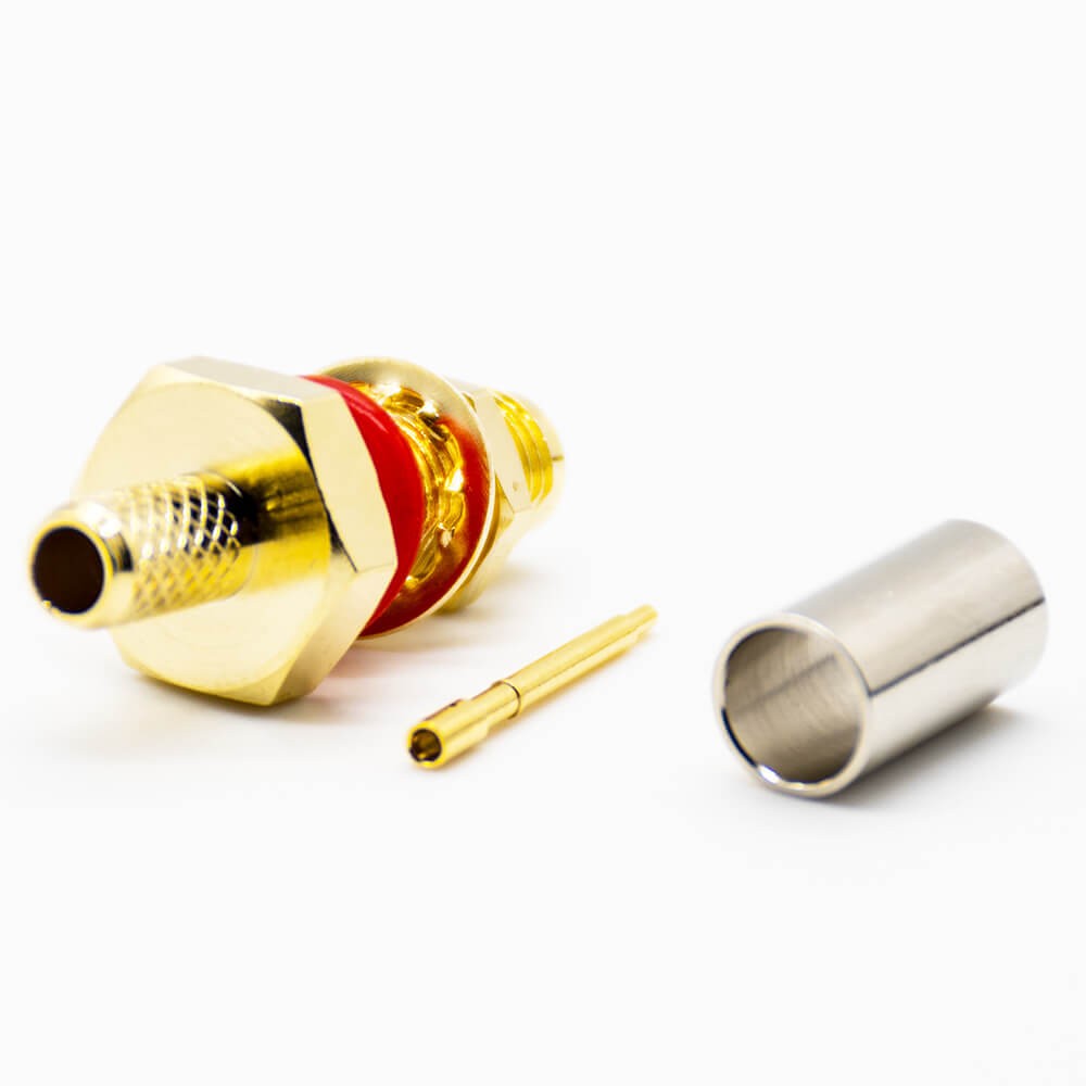 47969 RP-SMA防水母頭直式接線LMR200壓接前鎖連接器