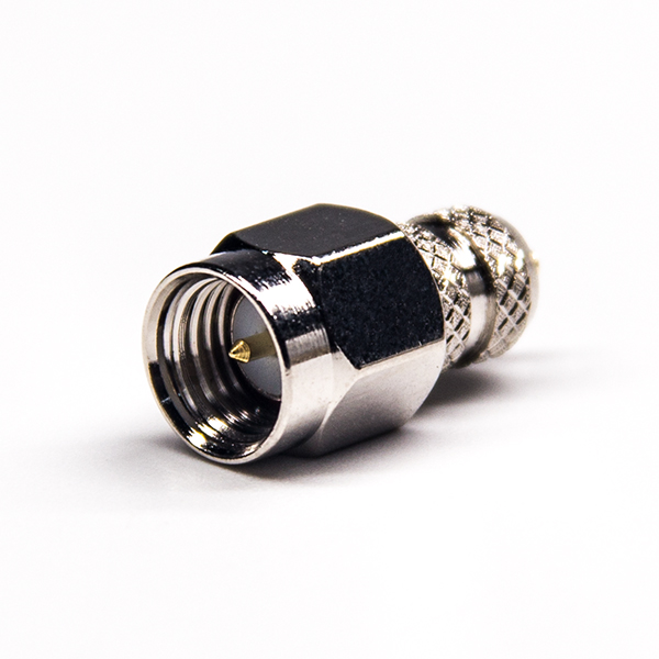 55 SMA公頭直式連接器焊接式接同軸線纜