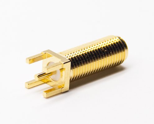 SMA射頻接口連接器直式鍍金插板接PCB板