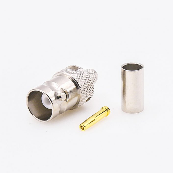 EB-001-0363 BNC連接器用于RG58接線母頭直式接線壓接