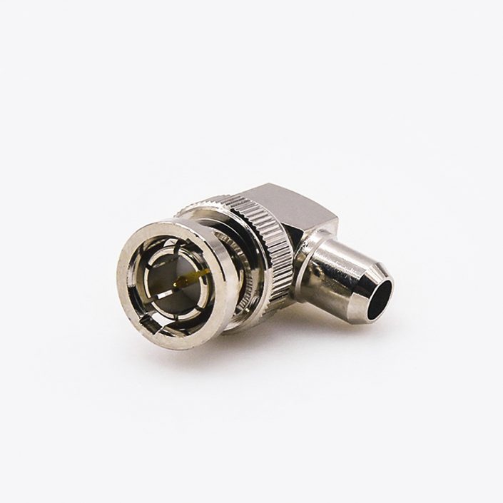 EB-001-0377 SYV-75-5-1彎式BNC連接器75Ω公頭接線焊接