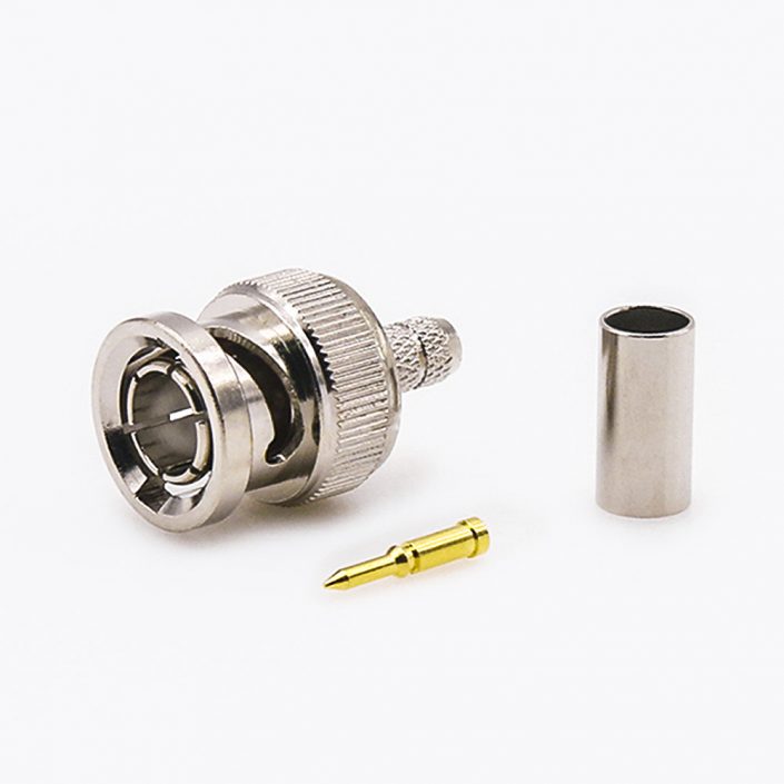 EB-001-0380 RG58BNC連接器RG58/RG142的公頭直式接線壓接