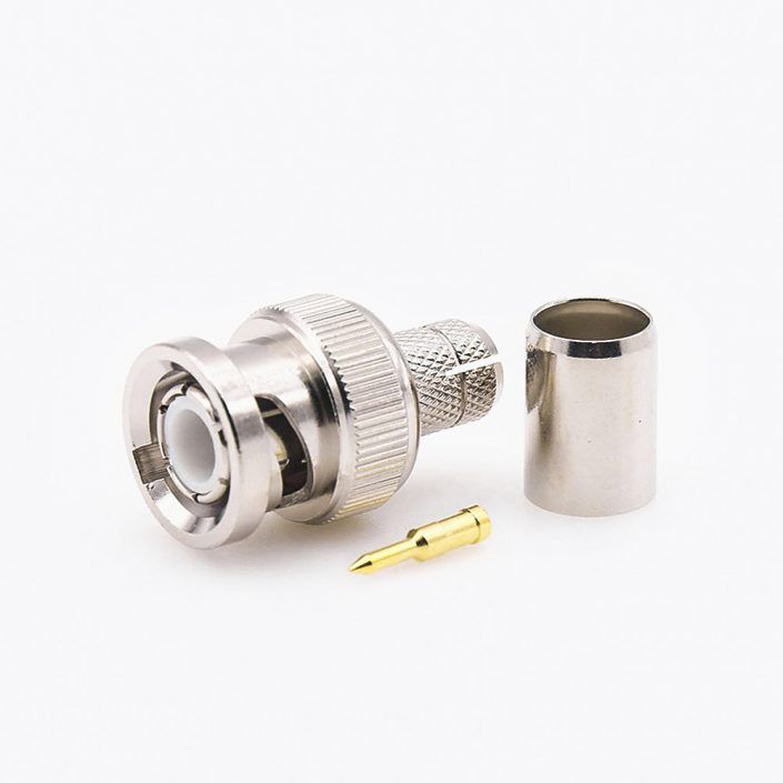 EB-001-0385 BNC連接器公頭SYV-75-5-1直型75Ω接線壓接