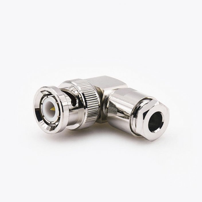 EB-001-0392 RG58/RG142彎式BNC連接器公頭接線螺母鎖緊