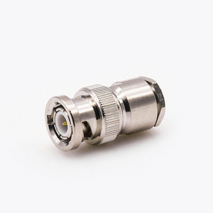 EB-001-0393 BNC螺紋連接器公頭直接線螺母鎖緊用于5D-FB