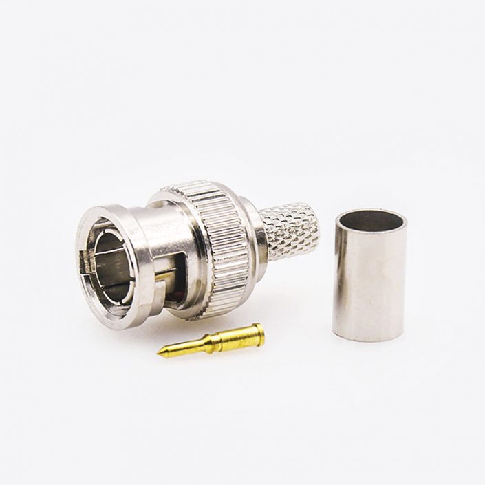 EB-001-0401 SYV-50-4壓接公頭直式的BNCRF75Ω連接器