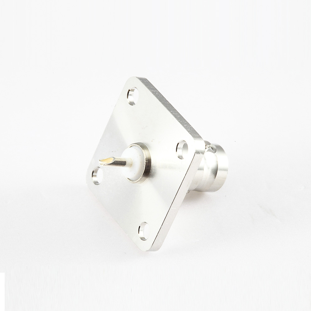 EB-001-0435 4孔法蘭BNC母頭直式連接器接線50Ω