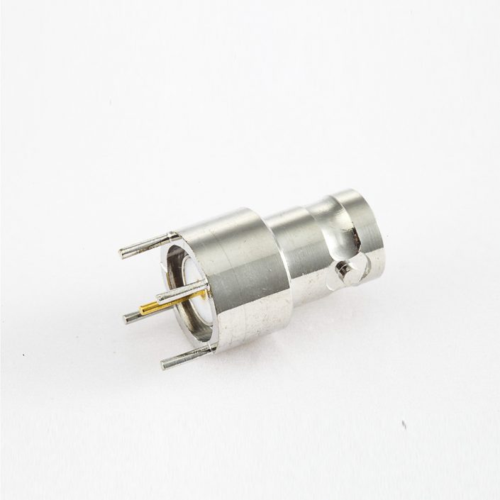 EB-001-0446 50ΩBNC連接器母頭PCB安裝插孔180度