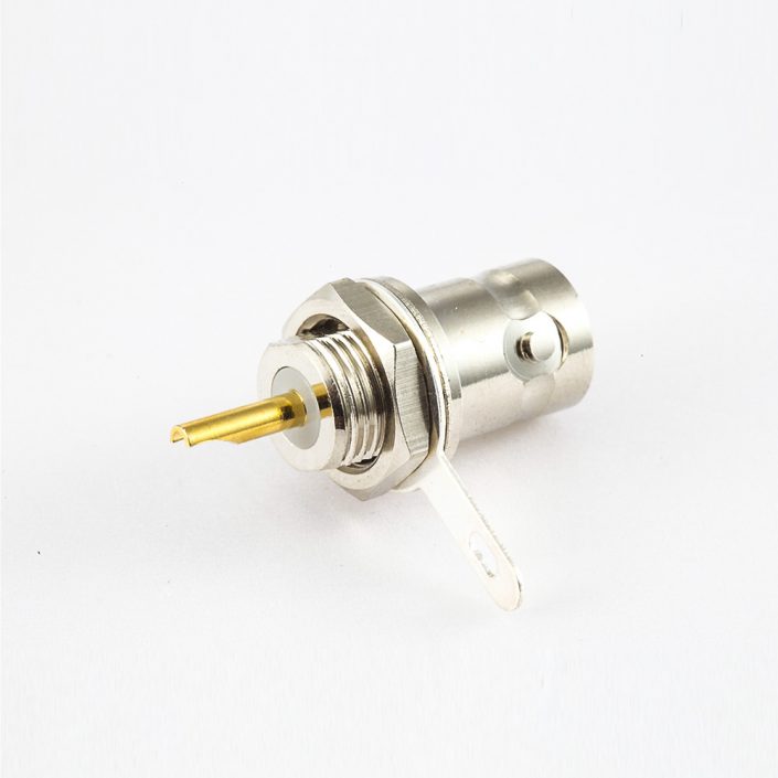 EB-001-0464 接地BNC50Ω插座直連接器面板安裝后鎖穿墻接線焊接
