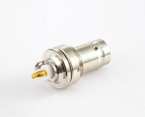 BNC連接器焊杯接線母180度面板安裝前鎖穿墻50ohm