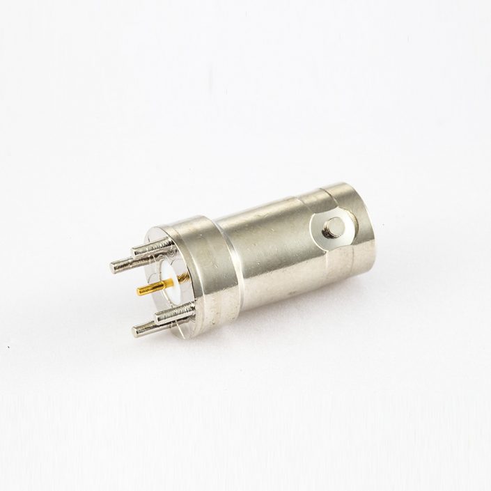 EB-001-0512 焊接型母頭BNC連接器用于PCB安裝直插孔50ohm
