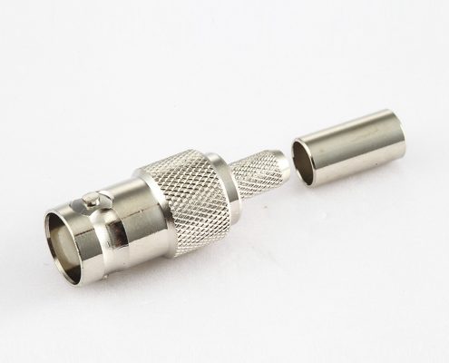 BNC連接器RG58/RG142的180度母頭壓接接線