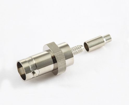 RG179BNC連接器RG179/1.5C-2V75Ω母頭直式接線壓接