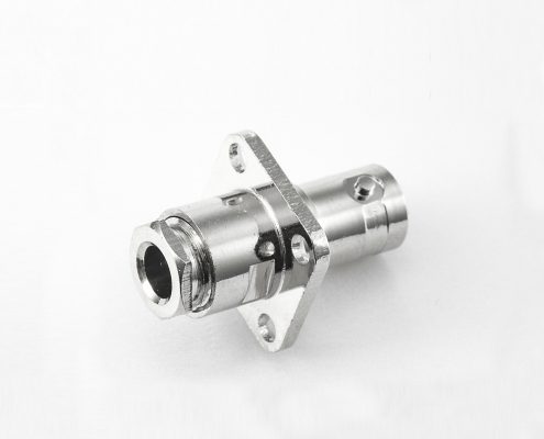 BNCSYV75-3/3C-2V接線螺母鎖緊4孔法蘭母頭直式75ohm連接器