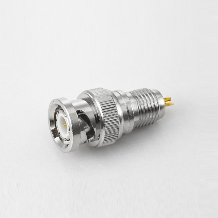 EB-001-0558 BNC射頻接線連接器公頭直型面板安裝后鎖穿墻焊接杯