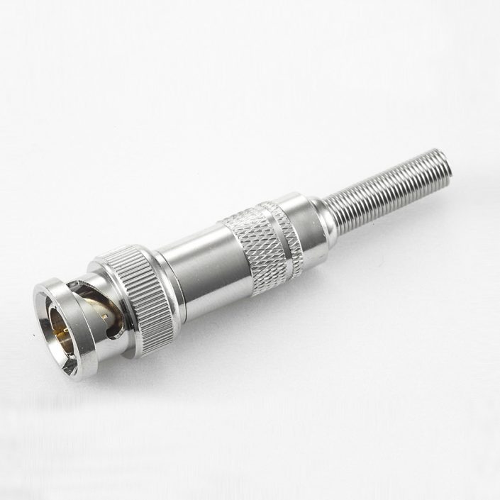 EB-001-0580 BNC連接器SYV75-2的180度公頭焊接接線帶彈簧