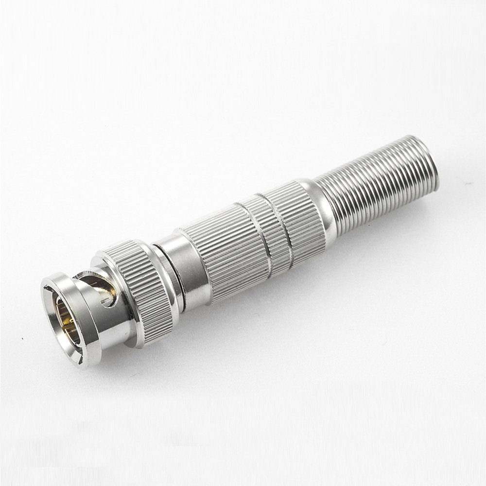 EB-001-0584 BNC連接器RG675Ω公頭直式焊接接線彈簧用于RG6/SYV75-5BNC連接器RG675Ω公頭直式焊接接線彈簧用于RG6/SYV75-5