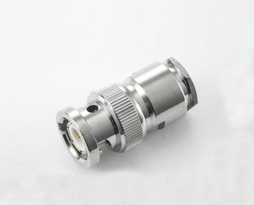 LMR300/5D-FB接線螺母鎖緊BNC連接器公頭直型