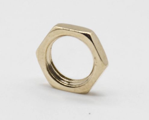 銅螺母SMA金屬鍍金六角螺母