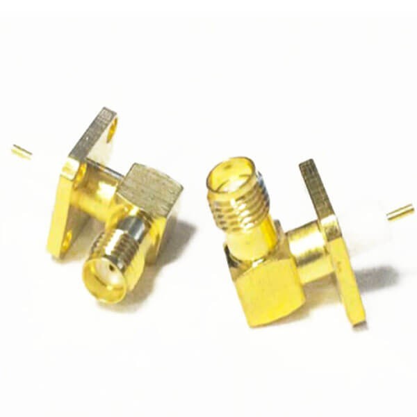 sma-connector-right-angle-female-with-4-holes-flange(2) sma 彎式連接器母頭帶4孔法蘭