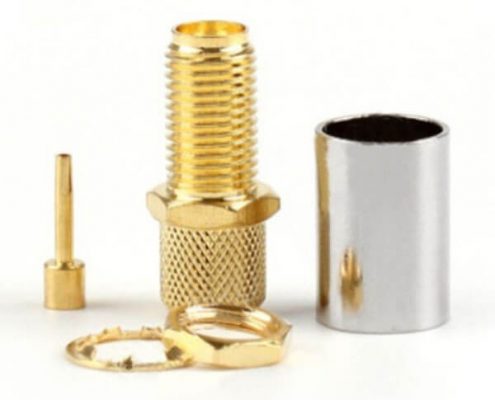 sma 母頭接LMR400直式壓接連接器