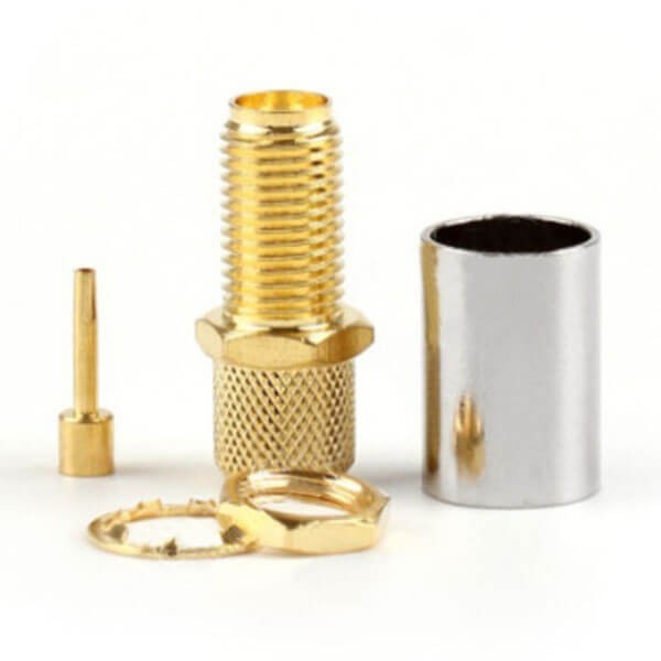 sma-female-for-lmr400-crimp-straight-type(2) sma 母頭接LMR400直式壓接連接器