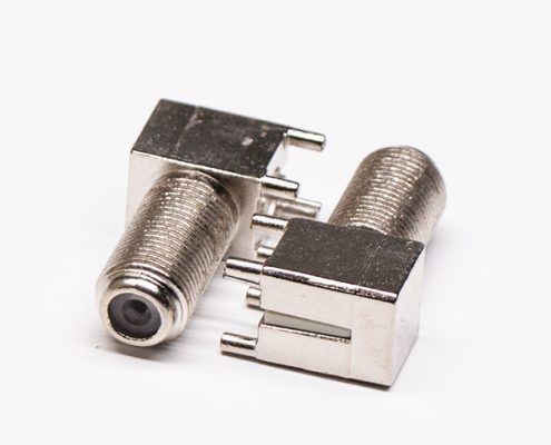 F型連接器公頭插頭直式同軸連接器焊接接線RG58