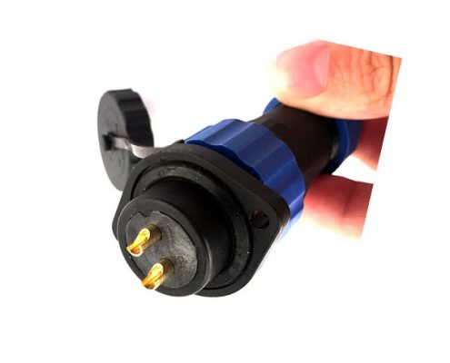 SP21 2孔法蘭插座 2芯圓形航空插頭