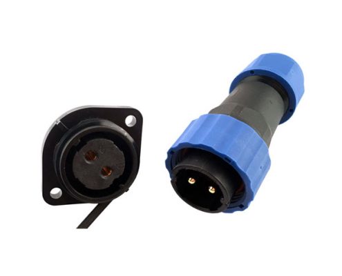 SP21防水連接器 3芯法蘭座子