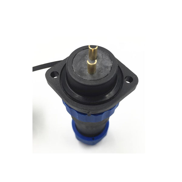 防水圓形連接器SP21 21MM 6芯2孔法蘭插座直插頭