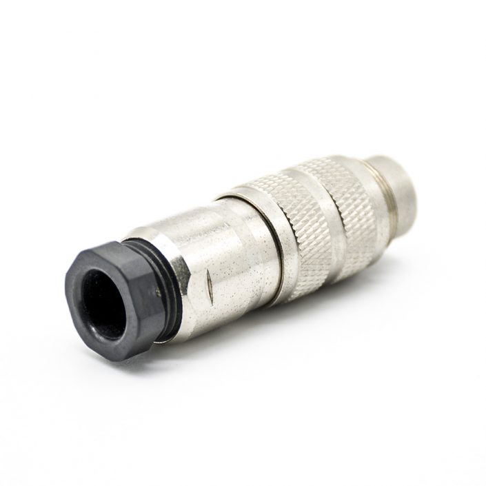 M23防水連接頭6芯母直式焊線連接器