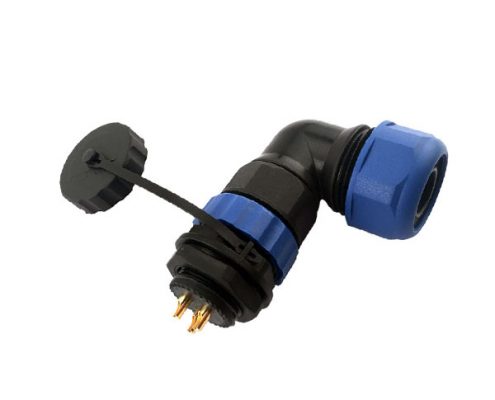 航空防水連接器 航空彎式插頭SP21 4芯