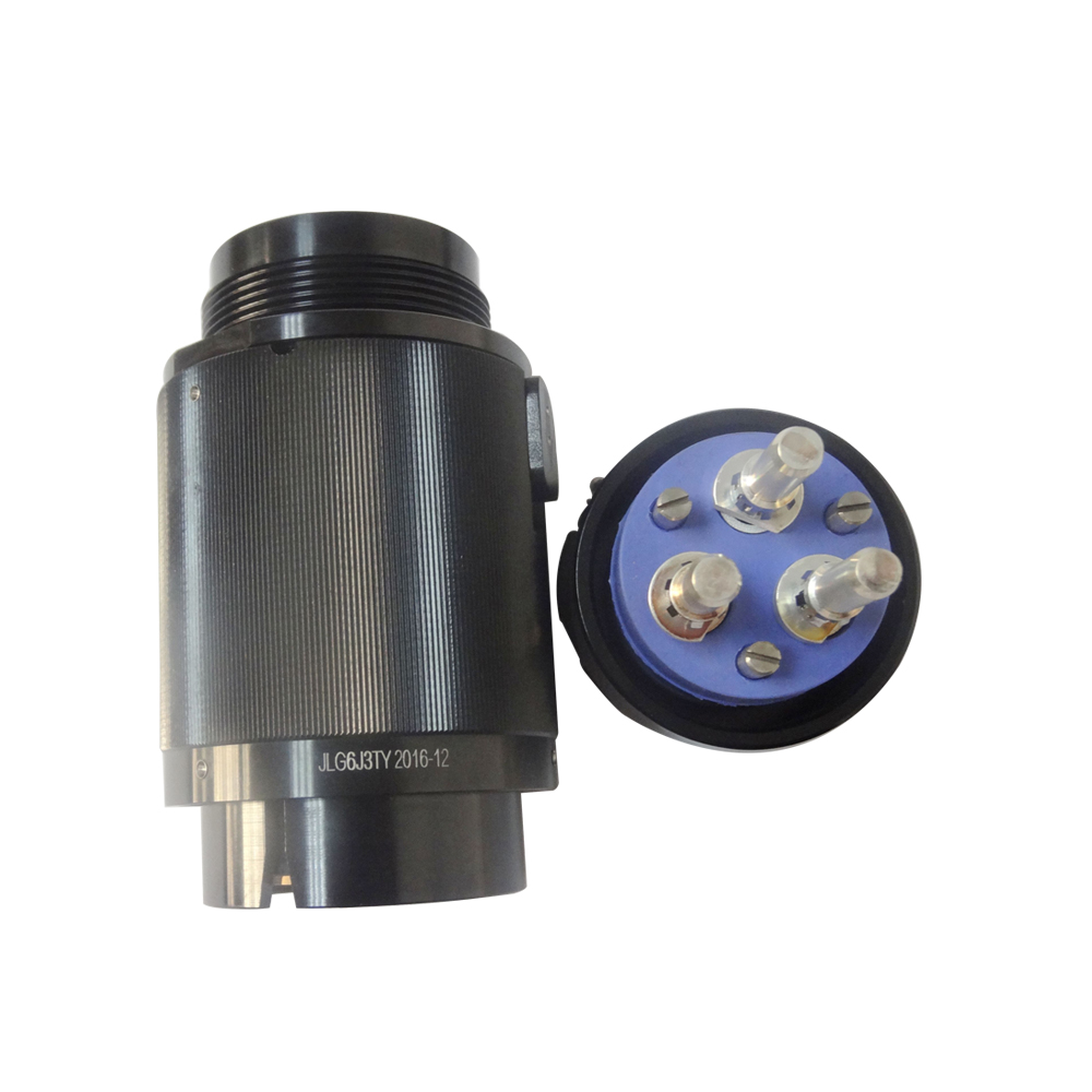 47-2 3芯圓形插頭公頭6殼公頭直式壓接JL牽引機車連接器