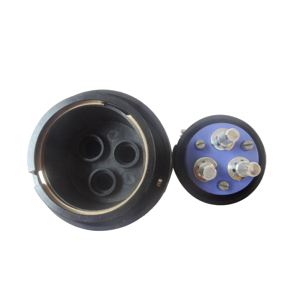 47-6 3芯圓形插頭公頭6殼公頭直式壓接JL牽引機車連接器