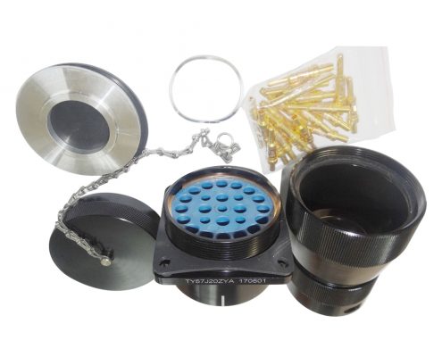 圓形電連接器TY系列57殼體20芯公插座軌道交通牽引機車連接器