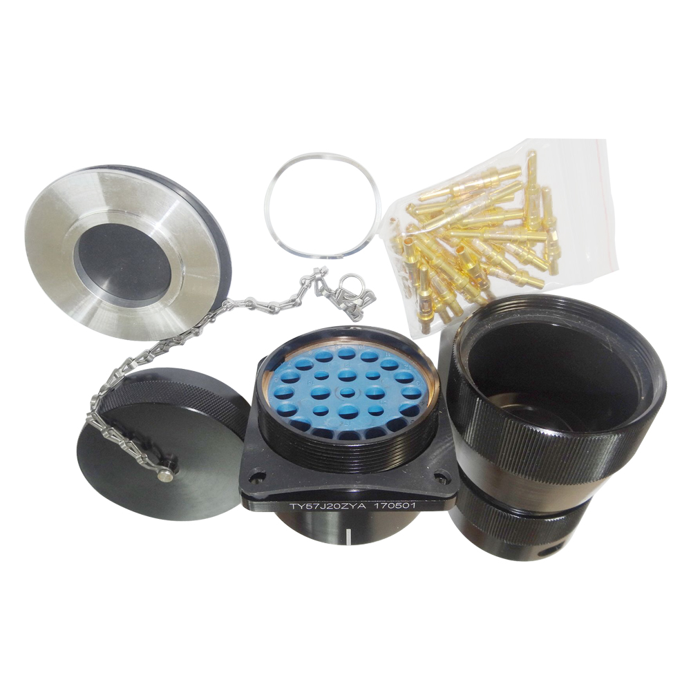 67-1 圓形電連接器TY系列57殼體20芯公插座軌道交通牽引機車連接器