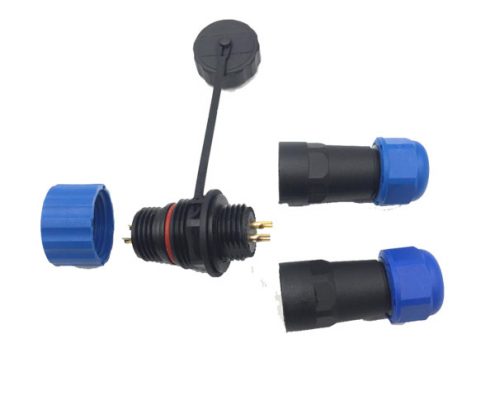 SP21 4芯 IP68防水航空插頭插座 連接器 對接