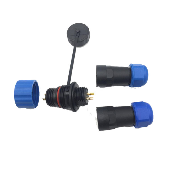 8 SP21 4芯 IP68防水航空插頭插座 連接器 對(duì)接