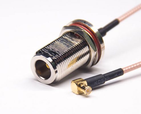 射頻線N頭直式母頭前鎖板防水轉MCX彎式公頭接RG316線